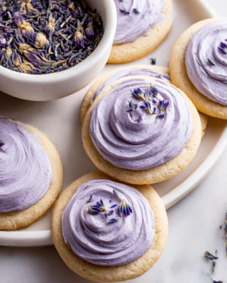 London Fog Cookies with Lavender Frosting Recipe