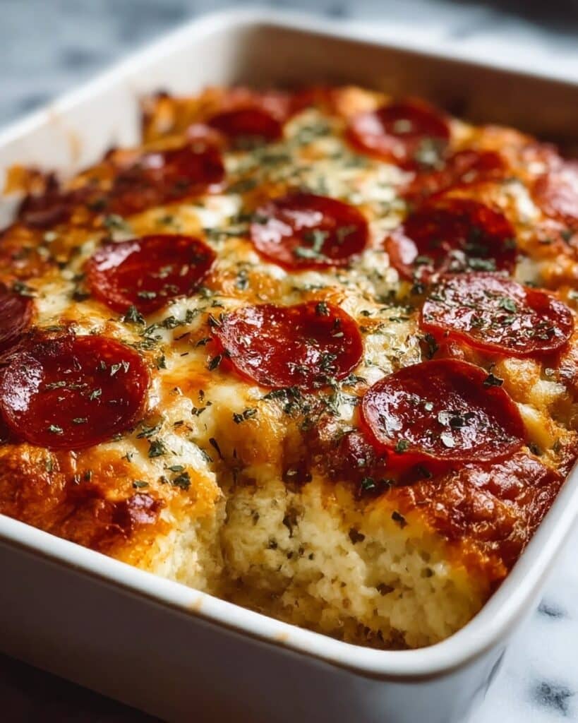Bubble Up Biscuit Pizza Casserole Recipe