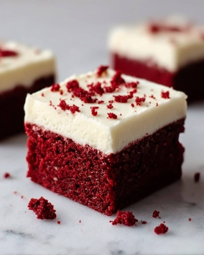 Red Velvet Brownies with Cream Cheese Frosting Recipe