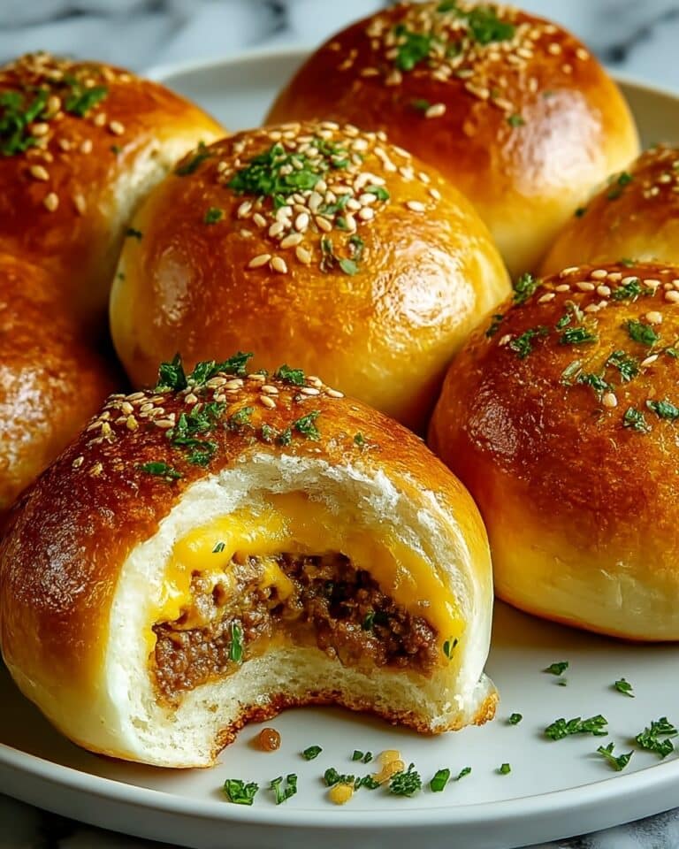 Irresistibly Cheesy Garlic Parmesan Cheeseburger Bombs Recipe