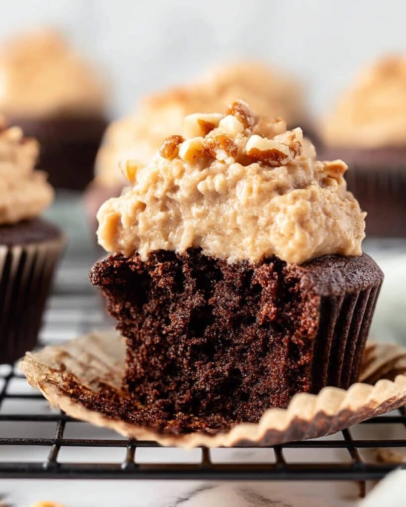 German Chocolate Cupcakes Recipe