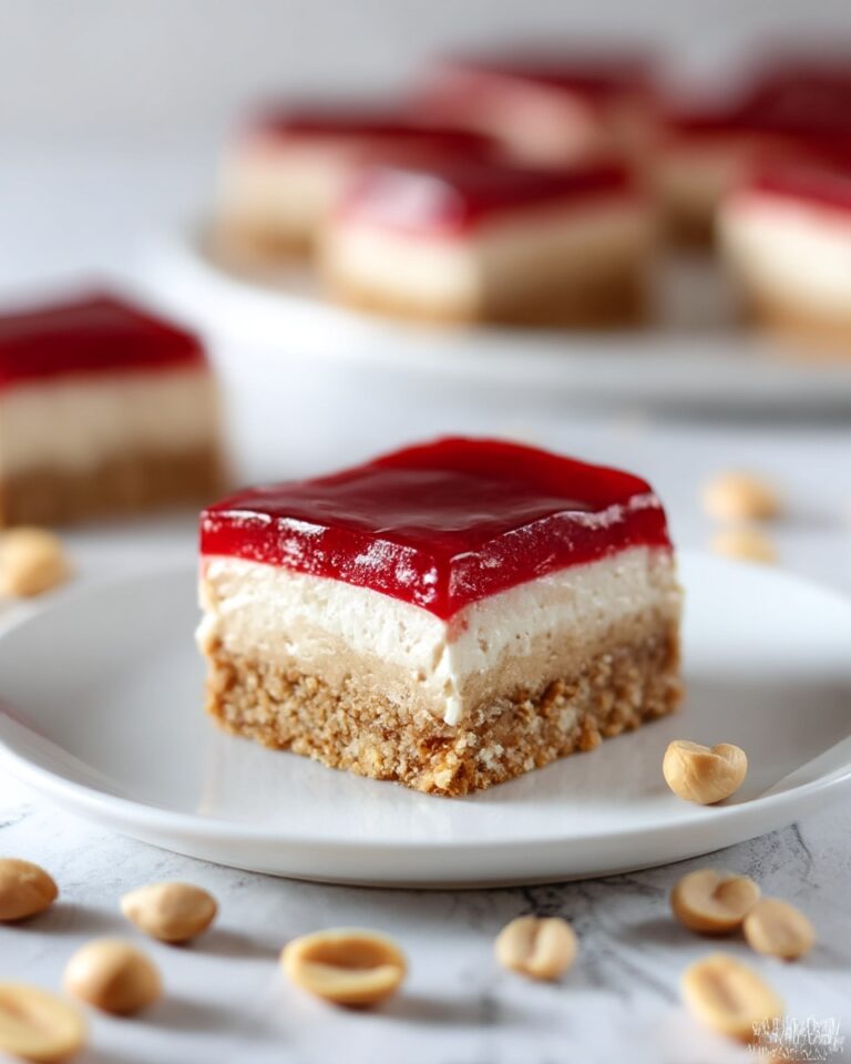 Peanut Butter and Jelly Cheesecake Bars Recipe
