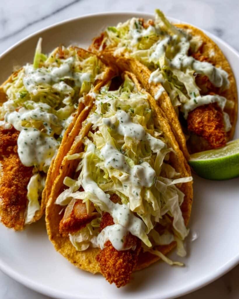 Dill Pickle Ranch Smash Chicken Tacos Recipe