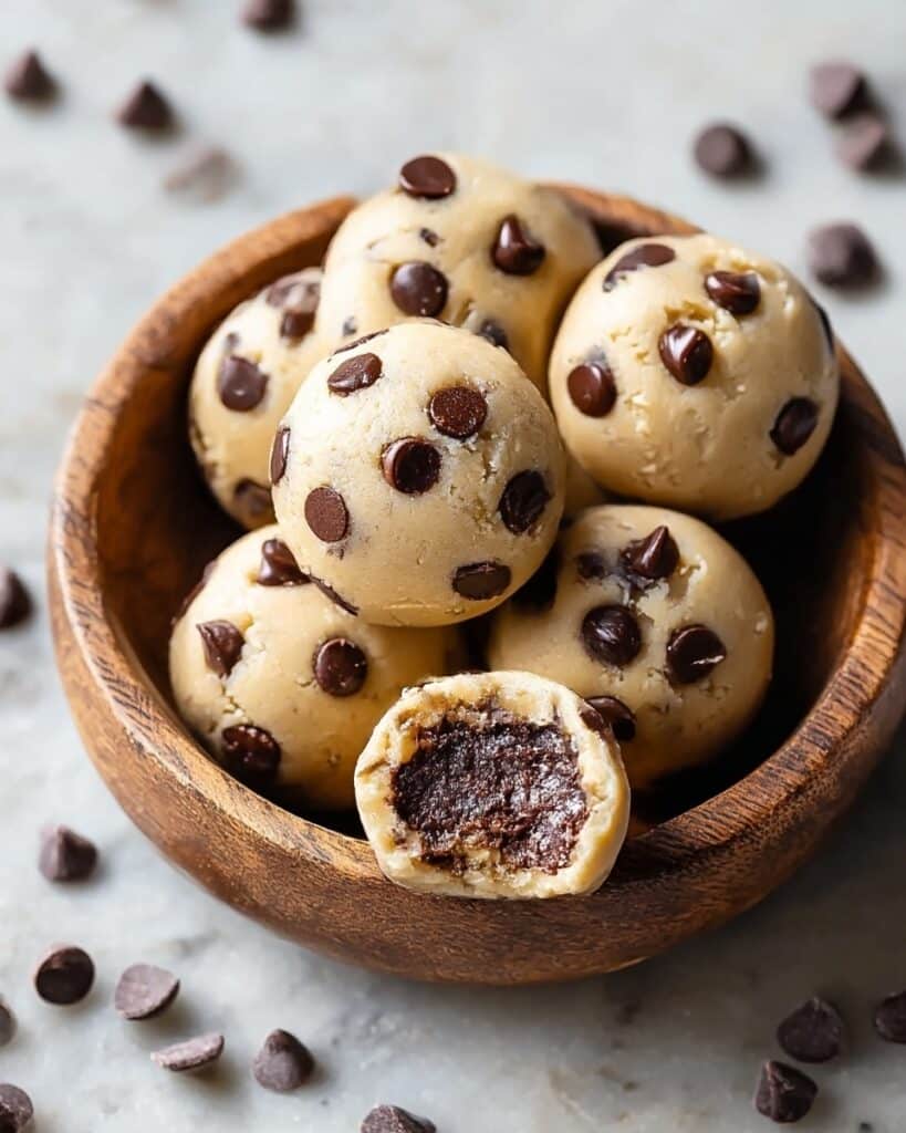 No-Bake Chocolate Chip Cookie Dough Brownie Bombs Recipe