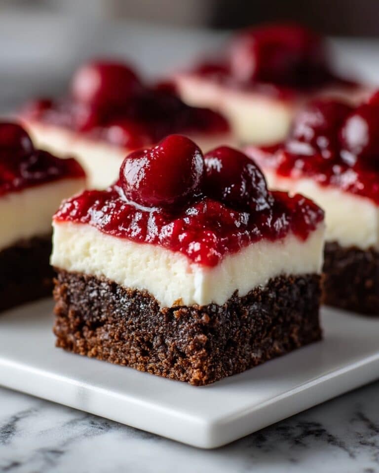 Cherry Cheesecake Brownie Bars Recipe