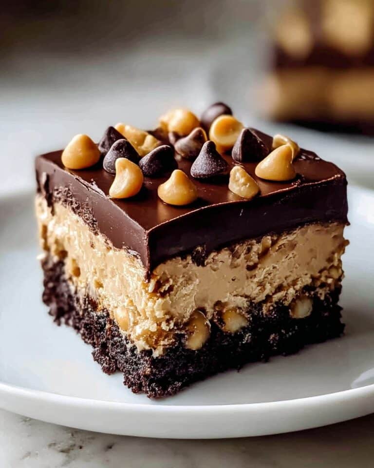 Chocolate Peanut Butter Poke Cake Recipe
