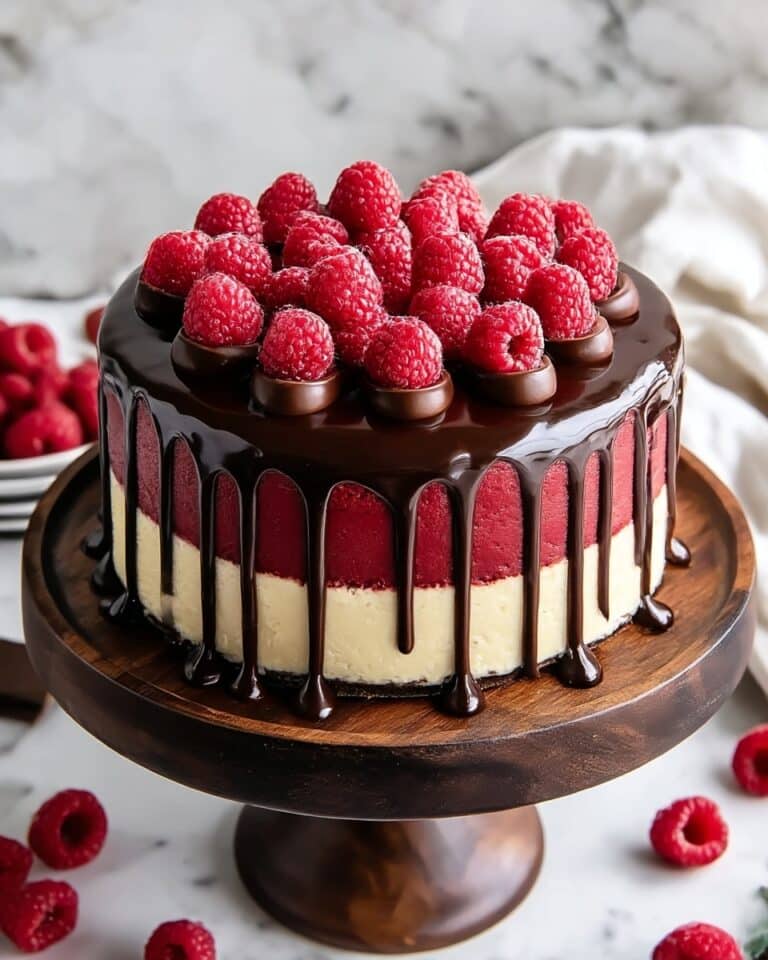 Raspberry Ruby Chocolate Drip Cake Recipe