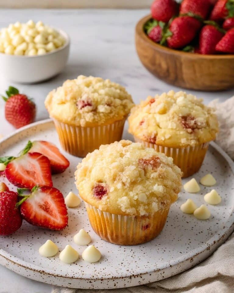 Strawberry White Chocolate Muffins Recipe